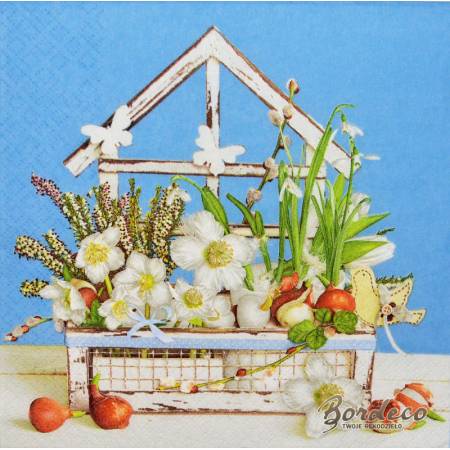 Serwetka do decoupage seria DAISY przebiśniegi 33x33cm